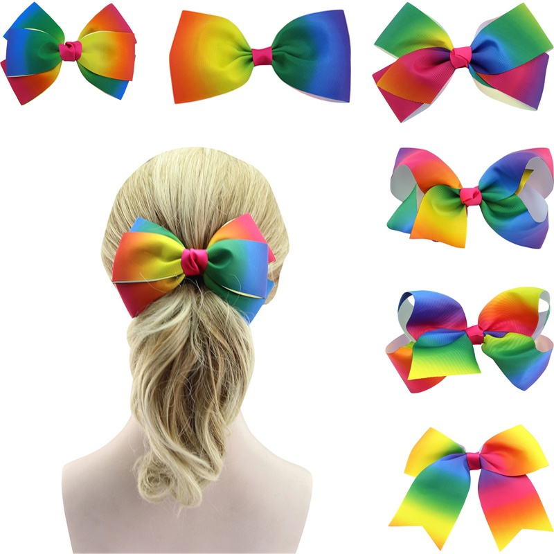 Des barrettes et des nœuds pour les cheveux arcenciel Rainbow blog