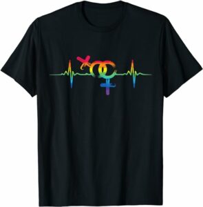 T-shirt arc-en-ciel lesbian pride