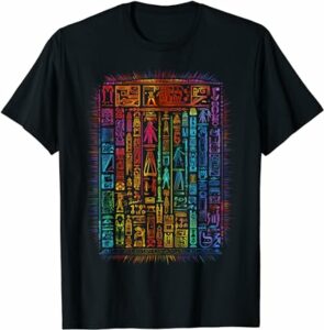 T-shirt arc-en-ciel motif tribal